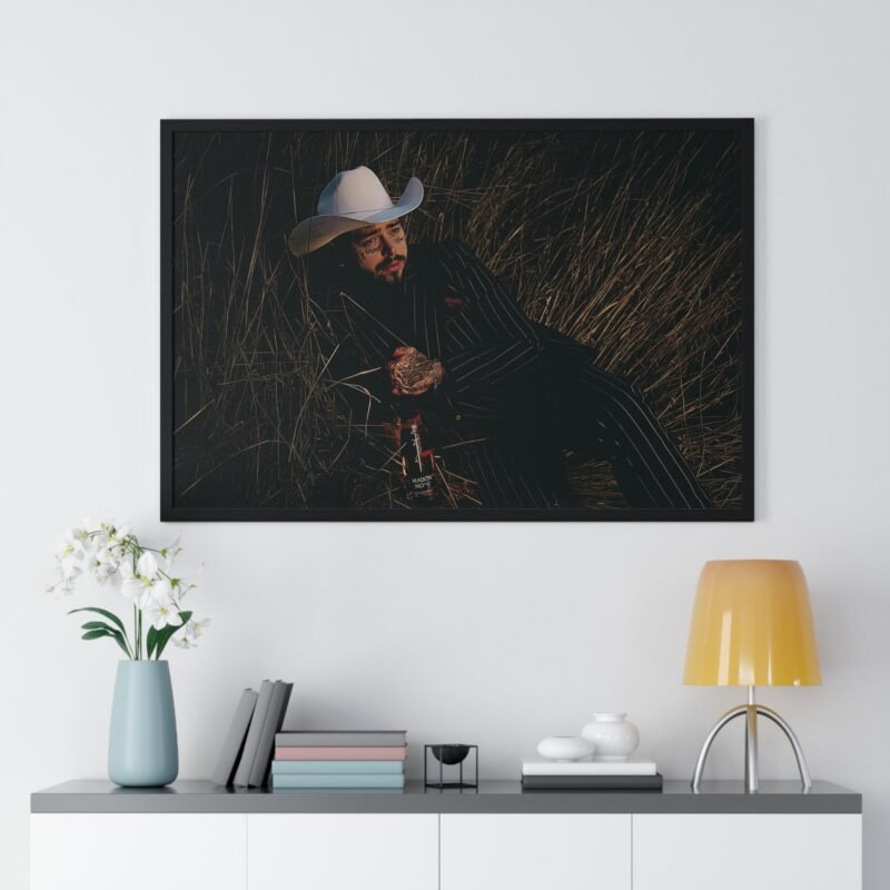 Framed-Poster-10834134-Post-Malone-Cowboy-Portrait-Framed-Poster-Stylish-Color-Art-Print