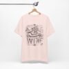 Feminine tee with 'Sweet as Strawberry Wine' in sketched typography and red accents, inspired by Chris Stapleton's music.